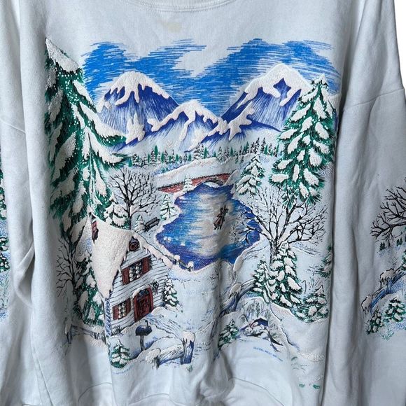 VTG 1992 Winter Crewneck XL - Picture 3 of 5